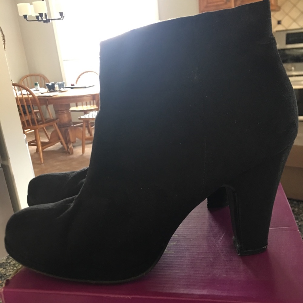 Black ankle boots